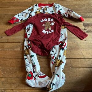 Toddler Christmas 2 Piece Lot 12-18M